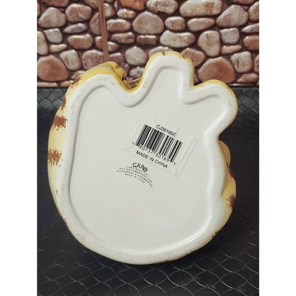 GKAO Tabby Cat Kitten Smiling Scratching Cookie Jar - Picture 8 of 10